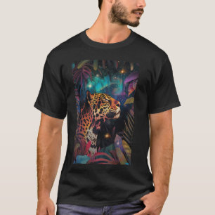 T-shirt Drôle Inspirational Jaguar Art Vintage Graphisme R