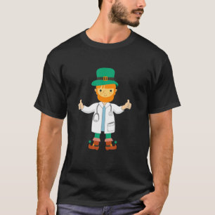 T-shirt Drôle Irlandais Médicale Scrub Top Stethoscope Por