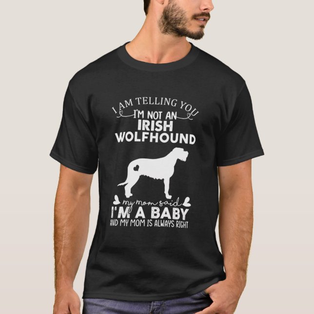 T-shirt Drôle Irlandais Wolfhound Amoureux de les chiens C (Devant)