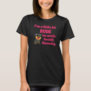 T-shirt Drôle Iu2019M Un Peu Rude Mais Principalement Soci