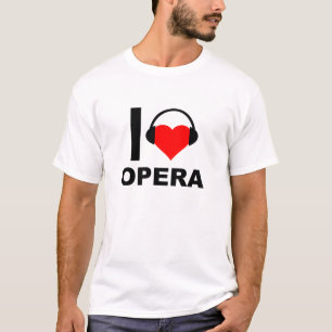 T-shirt drôle 'J'adore l'opéra'