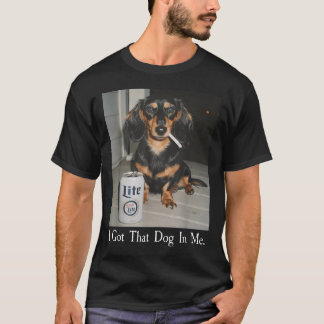 T-shirt Drôle J'ai Ce Chien En Moi Dachshund Weiner Dog