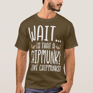 T-shirt Drôle J'aime Chipmunks