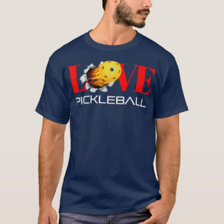 T-shirt Drôle J'Aime Le Pickleball