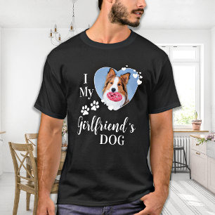 T-shirt Drôle J'Aime Ma Fille Amoureux des chiens Photo po