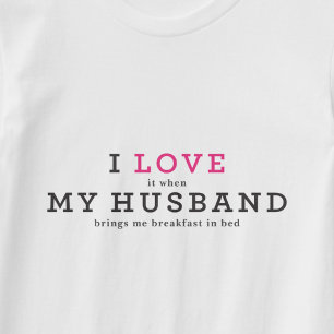 T-shirt Drôle, j'aime mon mari