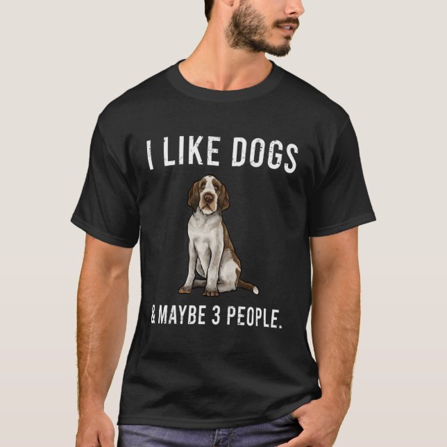 T-shirt Drôle J'Aime Spinoni Italiani Chiens Et Peut-Être  (Devant)