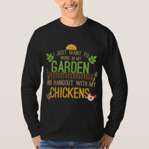 T-shirt Drôle Jardin Poulet Whisperer Fermier Lover Don M