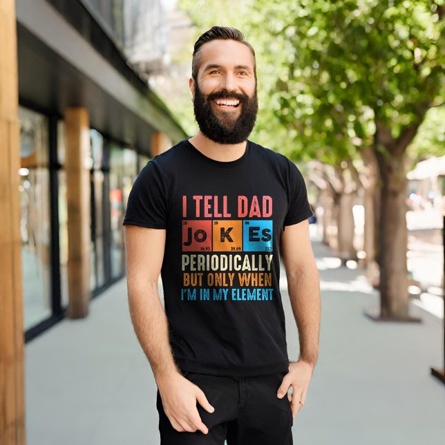 T-shirt Drôle Je Dis À Papa Des Blagues Périodiquement (Créateur téléchargé)