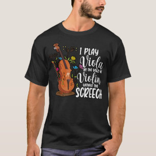 T-shirt Drôle Je Joue Viola Violon Violon Classique Musi