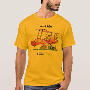T-shirt Drôle je peux piloter la bande dessinée