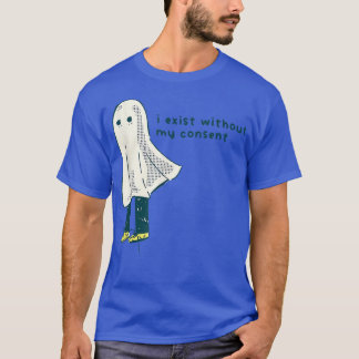 T-shirt Drôle je reste sans mon consentement Ghost Costume