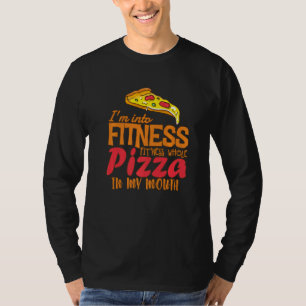 T-shirt Drôle Je suis dans la forme Pizza entière dans ma
