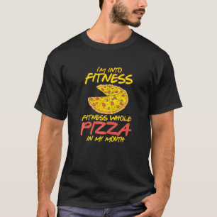 T-shirt Drôle Je suis dans la forme Pizza entière dans ma 