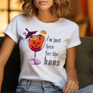 T-shirt Drôle je suis juste ici pour le costume d'Hallowee
