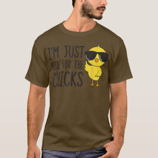T-shirt Drôle, je suis juste là pour les pousses mignonnes