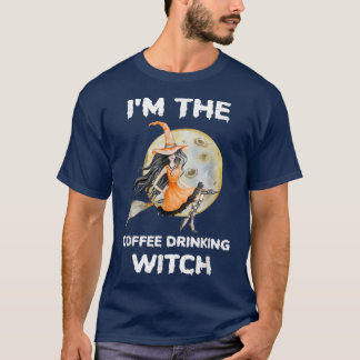T-shirt Drôle Je Suis Le Café Boire Sorcière Halloween4360