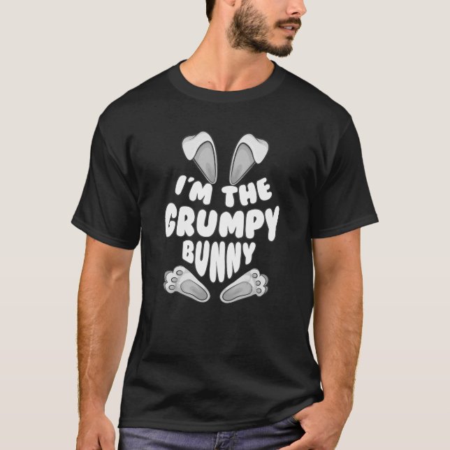 T-shirt Drôle Je suis le lapin Grumpy Cadeau Hommes Femmes (Devant)