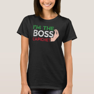 T-shirt Drôle Je suis le patron italien Nonna Nonno Capich