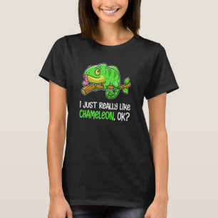 T-shirt Drôle Je Vais Vraiment Aimer Les Animaux Caméléon