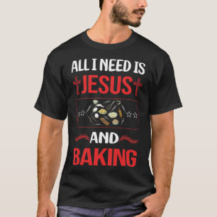T-shirt Drôle Jesus Baking Bake Baker