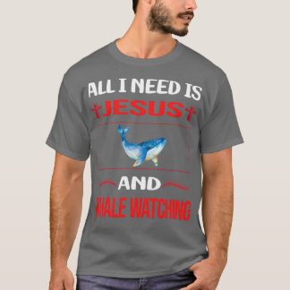 T-shirt Drôle Jésus-baleine à regarder