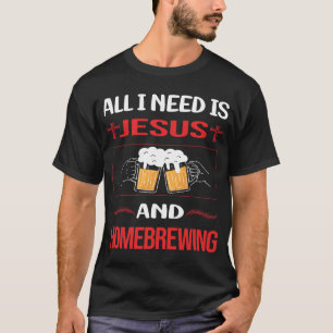 T-shirt Drôle Jésus Homebrew Homebrew Beer H