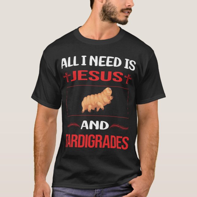 T-shirt Drôle Jésus Tardigrade Tardigrade Tardigrada Eau (Devant)