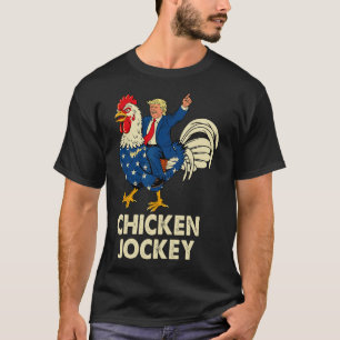 T-shirt Drôle Jockey De Poulet Trump Mème Pour Hommes Femm
