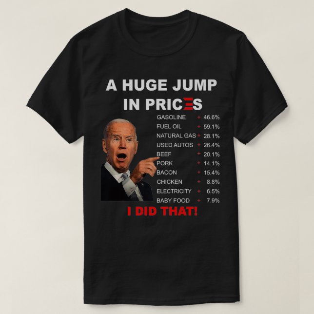 T-shirt Drôle Joe Biden Crise Américaine J'Ai Fait Cet Éno (Design devant)
