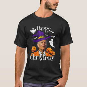 T-shirt Drôle Joe Biden Halloween Confus Joyeux Noël