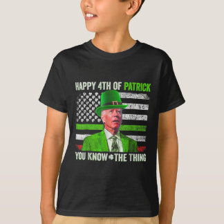 T-shirt Drôle Joe Biden Happy 4 juillet Confus St Part