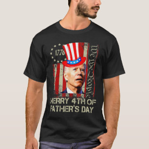 T-shirt Drôle Joe Biden Heureux 4ème Des Chemises Fêtes de