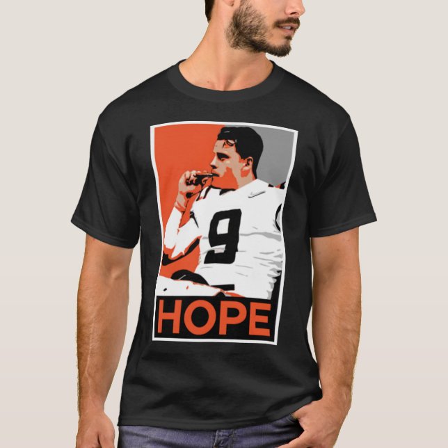 T-shirt Drôle joe burrow fumer cigare cadeau pour burrow l (Devant)