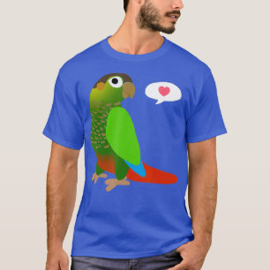 T-shirt Drôle Jouet Vert Conure Avec Perroquet Chemise Coe