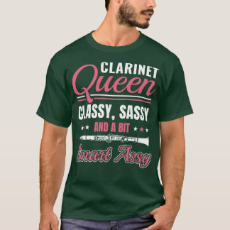 T-shirt Drôle Joueur Clarinet Clarinetist Reine Clarinet
