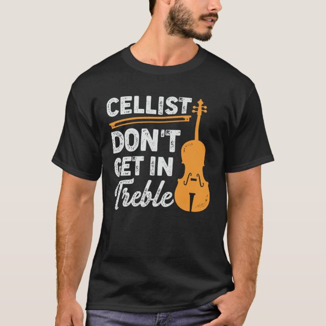 T-shirt Drôle Joueur violoncelle Cellist Cadeau (Devant)