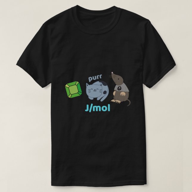 T-shirt Drôle Joule Par Mole Science Pun Design (Design devant)