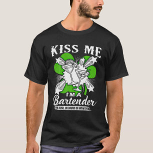 T-shirt Drôle Jour de la Saint Patrick Kiss Me Je suis un 