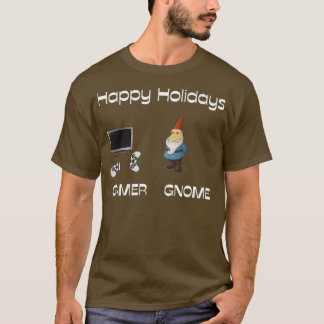T-shirt Drôle Joyeux Joyeux Joueur Gnome