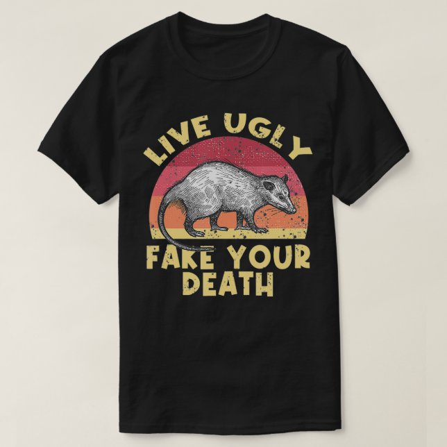 T-shirt Drôle Joyeux Possum Cadeaux Opossum Love Cool Anim (Design devant)