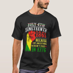 T-shirt Drôle Juillet 4 Juin 1865 Mes Ancêtres Étaient Fr