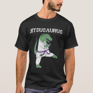 T-shirt  Drôle Jujitsu -T-Rex Jiu Jitsu Black Belt cadeau