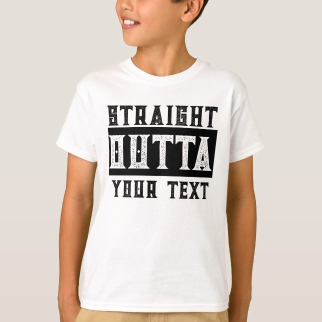 T-shirt Drôle 'Juste En Dehors De Votre Texte' (Devant)
