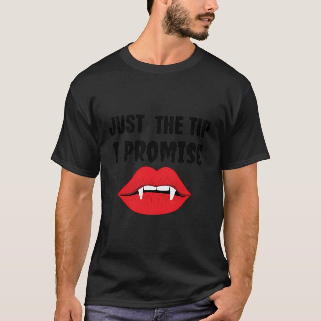 T-shirt Drôle Juste Le Truc Vampire Dents (Devant)