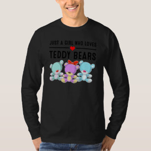 T-shirt Drôle Juste Une Fille Qui Aime Nounours Amour Plus