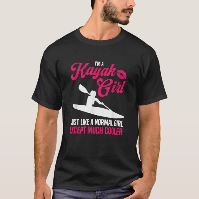 T-shirt Drôle Kayak cadeau pour femmes Cool Kayak fille Pa (Devant)