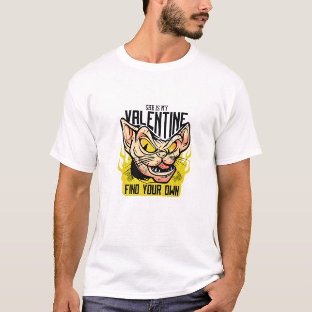 T-shirt Drôle Kitten Citation Maman Papa Imprimer, Valenti (Devant)