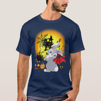 T-shirt Drôle Lapin Halloween Costume Cadeaux