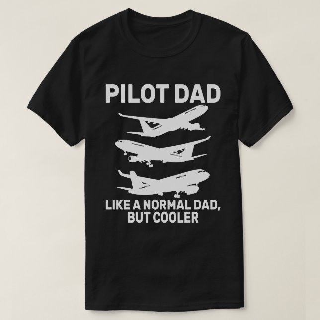 T-shirt Drôle L'Art Pilote Pour Papa Pilote Avion Avion (Design devant)